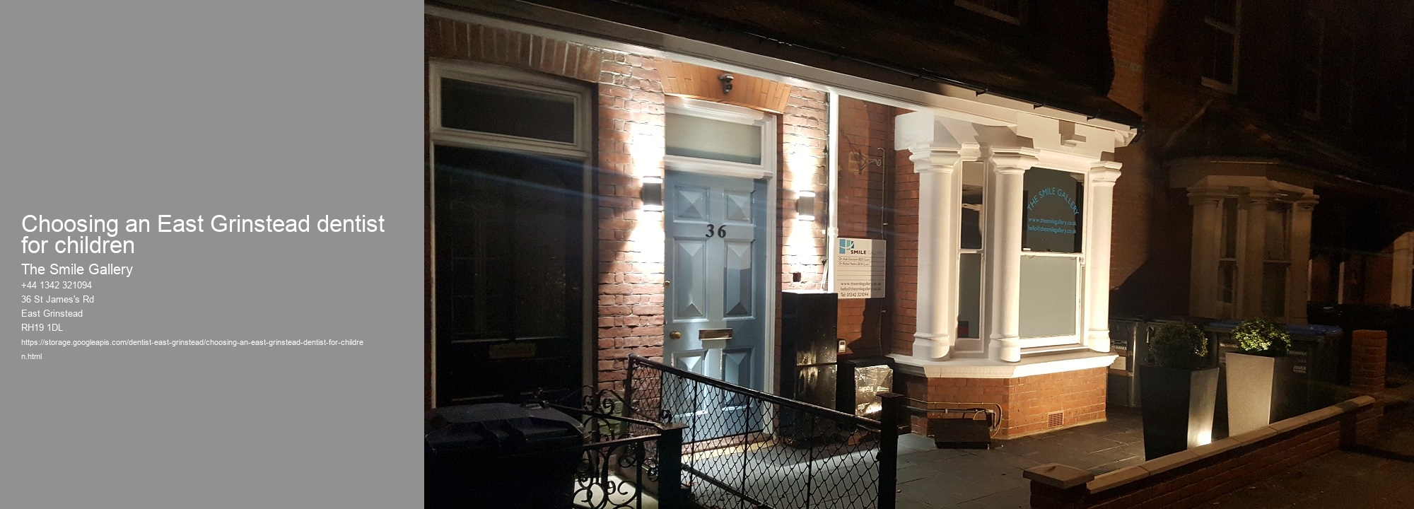 Choosing an East Grinstead dentist for children